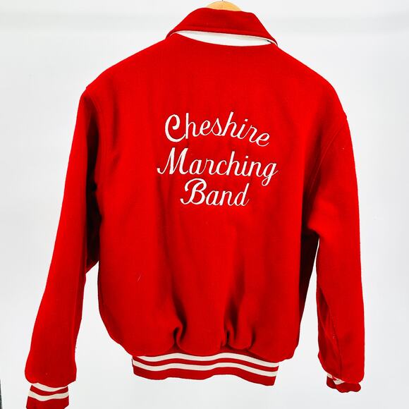 Vintage Y2K Rennoc Red White Marching Band Varsity Jacket - Picture 1 of 10